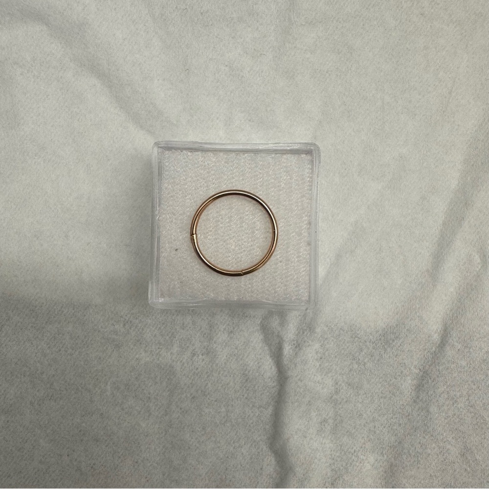 Hinged Clicker Ring in 14K Rose Gold - 18G (1.0mm)